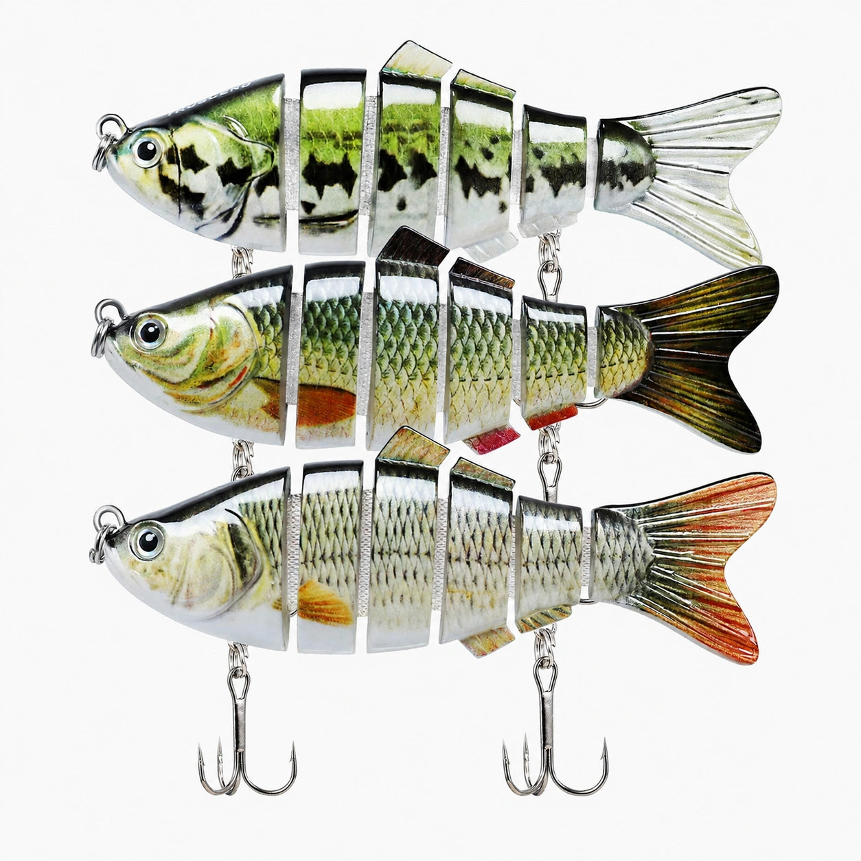 al fishing lure 6 segment swimbait Whale 6.0 - Smoke Swimbait Gives you quick depth control around points 1 x Wohany 6 Segment
