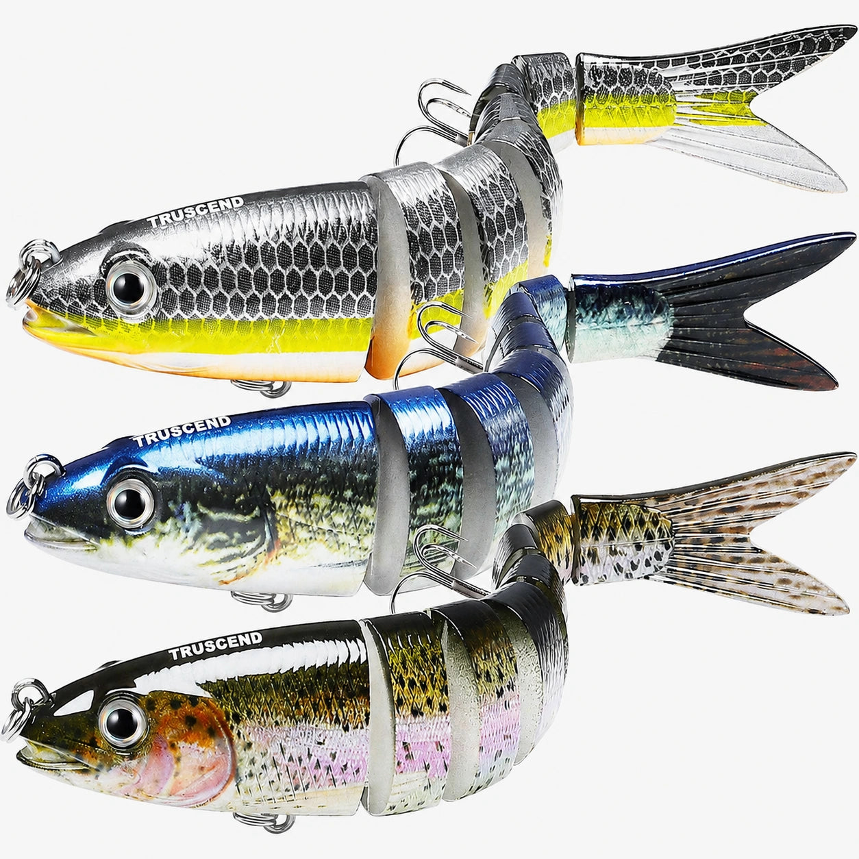 TRUSCEND Swimmax Jointed Swimbait with BKK Hooks for Bass & Trout – Truscend Fishing