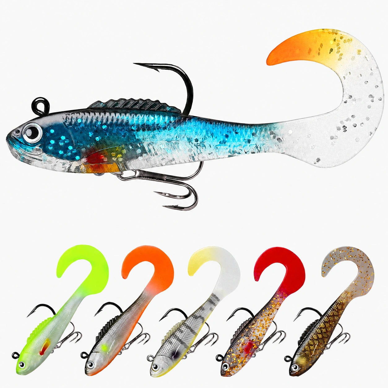 Fishing Lures Lifelike Swimbait for Bass Trout Crappie