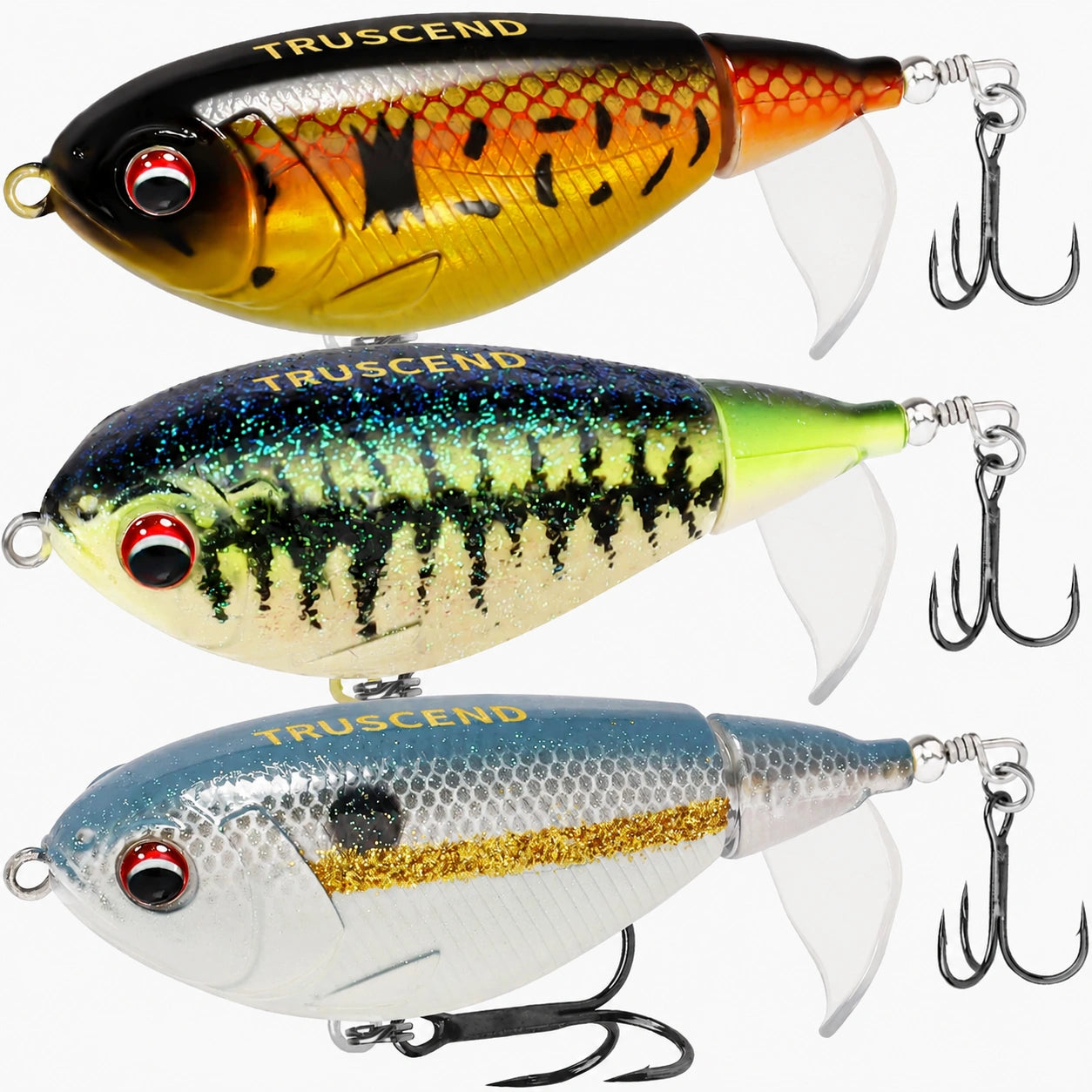 appraise fishing lures TRUSCEND Topwater Revenge Plopper Lure Prop Bait 3.2in/8cm snook fishing tackle gritty details Put away the plugs. Size:FG1