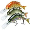 TRUSCEND Swimmax Creek Fishing King, Lifelike Fishing Lures for Bass Trout Crappie Bluegill Panfish, Smallest Jointed Swimbaits for Freshwater, Easy Catch Crankbait Fishing Gifts for Family Fishing [WM]