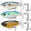 TRUSCEND PoPobait with BKK Hooks, Top Water Whopper Plopper Fishing Lures for Bass Walleye Pike Catfish, Floating Lure for Freshwater or Saltwater Amazing Lures Fishing Gifts for Family Fishing [WM]