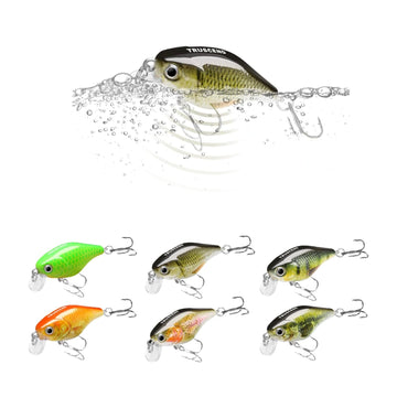 TRUSCEND Swimmax Creek Fishing King, Parang Tunay na Fishing Lures para sa Bass Trout Crappie Bluegill Panfish, Pinakamaliit na Jointed Swimbait para sa Freshwater, Madaling Makahuli na Crankbait Fishing Gifts para sa Family Fishing [WM]