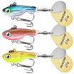 TRUSCEND Swimming o Jigging Fishing Spinners na may Two-Way Spinning Spoons System, Rooster Tail Fishing Lures na may Flash Copper Body at Blade Pang-freshwater at Pang-saltwater na Blade Bait para sa Bass Walleye Trout [WM]