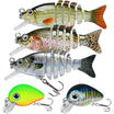TRUSCEND Swimmax Creek Fishing King, Parang Tunay na Pang-akit sa Pangisda para sa Bass Trout Crappie Bluegill Panfish, Pinakamaliit na Jointed Swimbait para sa Tubig Tabang, Madaling Makahuli ng Crankbait na Regalo sa Pangisda para sa Pamilya [WM]