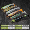 TRUSCEND Easy Catch Pre-Rigged Soft Lures, Unique Vibrating Swim Action and Trembly Sinking Move for More Bites, Amazing Soft Swimbait for Family Fishing, Fishing Lures for Bass Trout Crappie Walleye [WM]