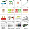 Fishing Lures Kit na sulit sa bawat sentimo, Piniling Fishing Lures at Tackle Kit para sa Freshwater Fishing, Abot-kayang Regalo na Premium Starter Fishing Gear Set Available [WM]