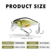 TRUSCEND Swimmax Creek Fishing King, Parang Tunay na Fishing Lures para sa Bass Trout Crappie Bluegill Panfish, Pinakamaliit na Jointed Swimbait para sa Freshwater, Madaling Makahuli na Crankbait Fishing Gifts para sa Family Fishing [WM]