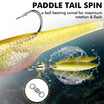TRUSCEND Easy Catch Pre-Rigged Soft Lures, Unique Vibrating Swim Action and Trembly Sinking Move for More Bites, Amazing Soft Swimbait for Family Fishing, Fishing Lures for Bass Trout Crappie Walleye [WM]