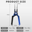 Lockable Fishing Pliers with Tungsten Carbide Cutter & Teflon Coating