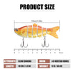 TRUSCEND Easy Catch Swimmax, Magic Noisy Turbulent Wiggling and Vibrating Action for More Bites, Lifelike Fishing Lures for All Species, Swimbait for Relax Family Fishing Must-Have for Lovely Anglers [WM]