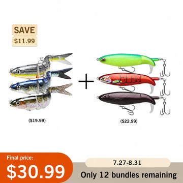 Jointed Swimbait [3Pcs] + Revenge Plopper [3Pcs]