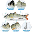 TRUSCEND Easy Catch Swimmax, Magic Noisy Turbulent Wiggling and Vibrating Action for More Bites, Lifelike Fishing Lures for All Species, Swimbait for Relax Family Fishing Must-Have for Lovely Anglers [WM]