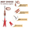 TRUSCEND Panglangoy o Panghuhuli na Fishing Spinners na may Two-Way Spinning Spoons System, Rooster Tail Fishing Lures na may Flash Copper Body at Blade Freshwater at Saltwater Blade Bait para sa Bass Walleye Trout [WM]