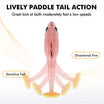 TRUSCEND Easy Catch Shadtale with BKK Branded Hook, Unique Vibrating Swim and Trembly Jigging Action for More Bites, Durable TPE Soft Fishing Lures for Bass Crappie Trout Walleye, Keep Separately