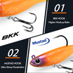 TRUSCEND Duramax Soft Fishing Lures with BKK Hooks, Easy Catch Curly & T-Tail for Trembly Sinking & Vibrating Swim, UV or Glow Effect for All Conditions, Pre-rigged Swimbait for Bass Trout Crappie [WM]