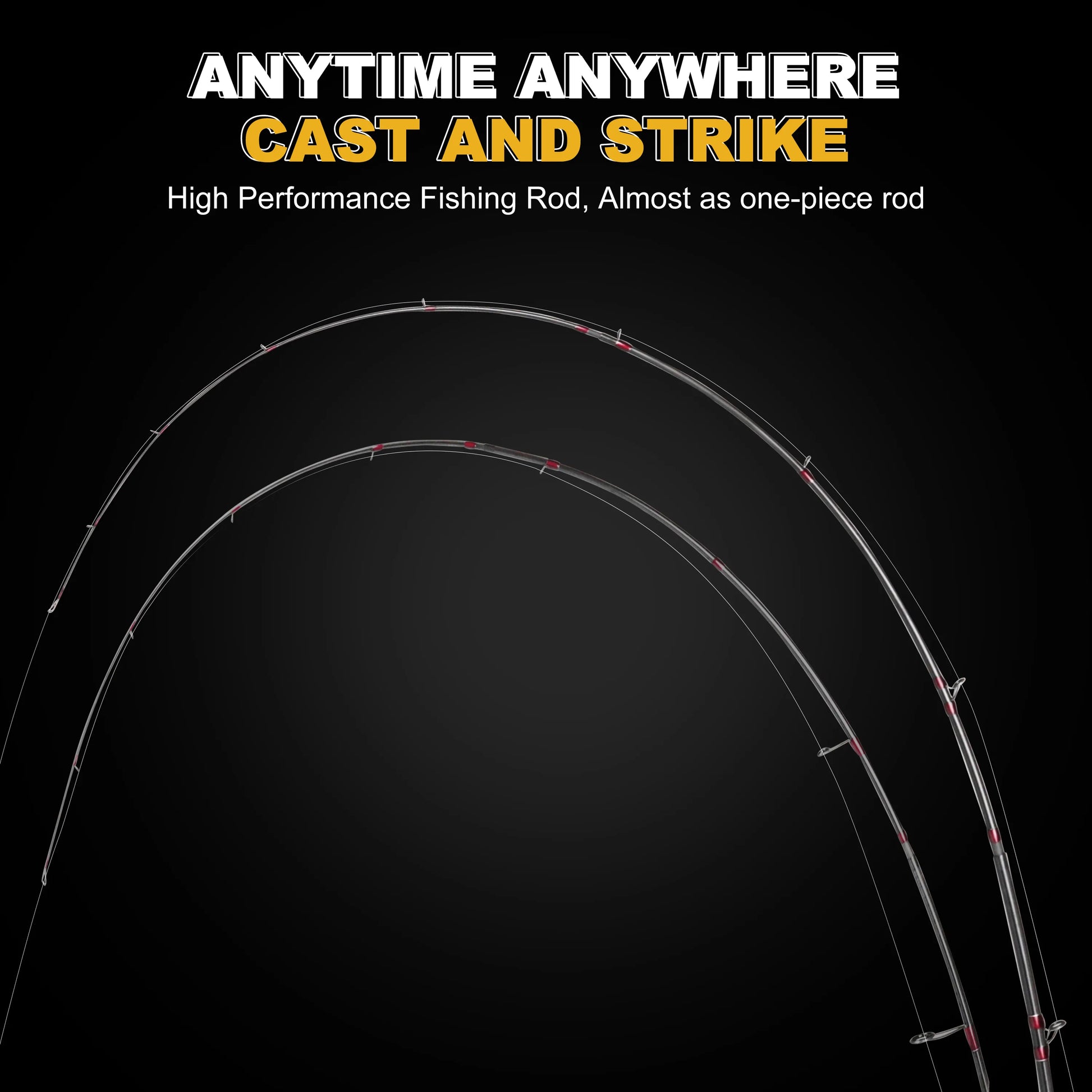 Craz 4-Piece Travel Rod | TORAY Carbon Blank | Fuji K Guides & Reel Seat | High Sensitivity