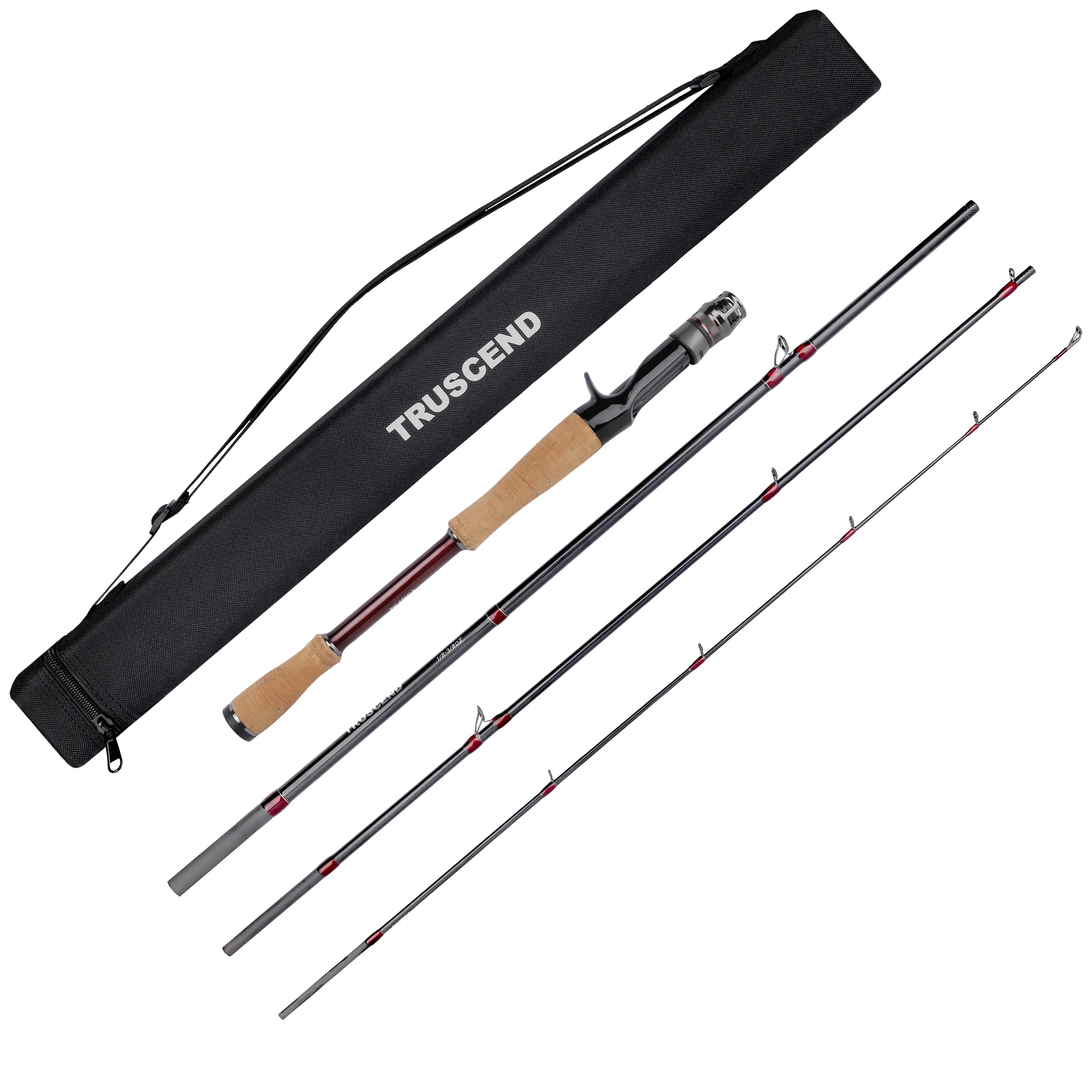 Craz 4-Piece Travel Fishing Rod