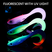 TRUSCEND Duramax Soft Fishing Lures with BKK Hooks, Easy Catch Curly & T-Tail for Trembly Sinking & Vibrating Swim, UV or Glow Effect for All Conditions, Pre-rigged Swimbait for Bass Trout Crappie [WM]