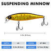 Mga Suspending Jerkbait Fishing Lure ng TRUSCEND, Precision-Engineered Minnow Lure na may Tunog, Mas Malayo ang Hagis, Mas Maliwanag ang Silaw at Mas Malakas ang Ingay na Jerkbaits para sa Black Bass Walleye Pike [WM]