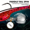 TRUSCEND Easy Catch Shadtale with BKK Branded Hook, Unique Vibrating Swim and Trembly Jigging Action for More Bites, Durable TPE Soft Fishing Lures for Bass Crappie Trout Walleye, Keep Separately