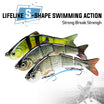 TRUSCEND Fishing Lures para sa Bass Trout Crappie, Lifelike Swim Baits na Pangisdang Gear Accessories para sa Walleye at Pike Slow Sinking Pangtubig-tabang at Pangtubig-alat na Jigs, Kamangha-manghang Regalo Pangisda para sa Kalalakihan [WM]