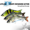 TRUSCEND Easy Catch Swimmax, Magic Noisy Turbulent Wiggling and Vibrating Action for More Bites, Lifelike Fishing Lures for All Species, Swimbait for Relax Family Fishing Must-Have for Lovely Anglers [WM]