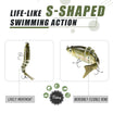 TRUSCEND Fishing Lures for Bass Swimbaits para sa Panghuhuli ng Bass Segmented Multi Jointed Swim Baits Mabagal Lumulubog na Pain sa Paglangoy para sa Panghuhuli sa Tubig-Tabang at Tubig-Alat na Gear Kit ng Pain Regalo sa Pangingisda Plugs 3in/0.4oz [WM]