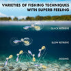TRUSCEND Swimming o Jigging Fishing Spinners na may Two-Way Spinning Spoons System, Trout Spinner Fishing Lures na may Flash Copper Body at Blade para sa Freshwater at Saltwater Blade Bait para sa Bass Walleye [WM]