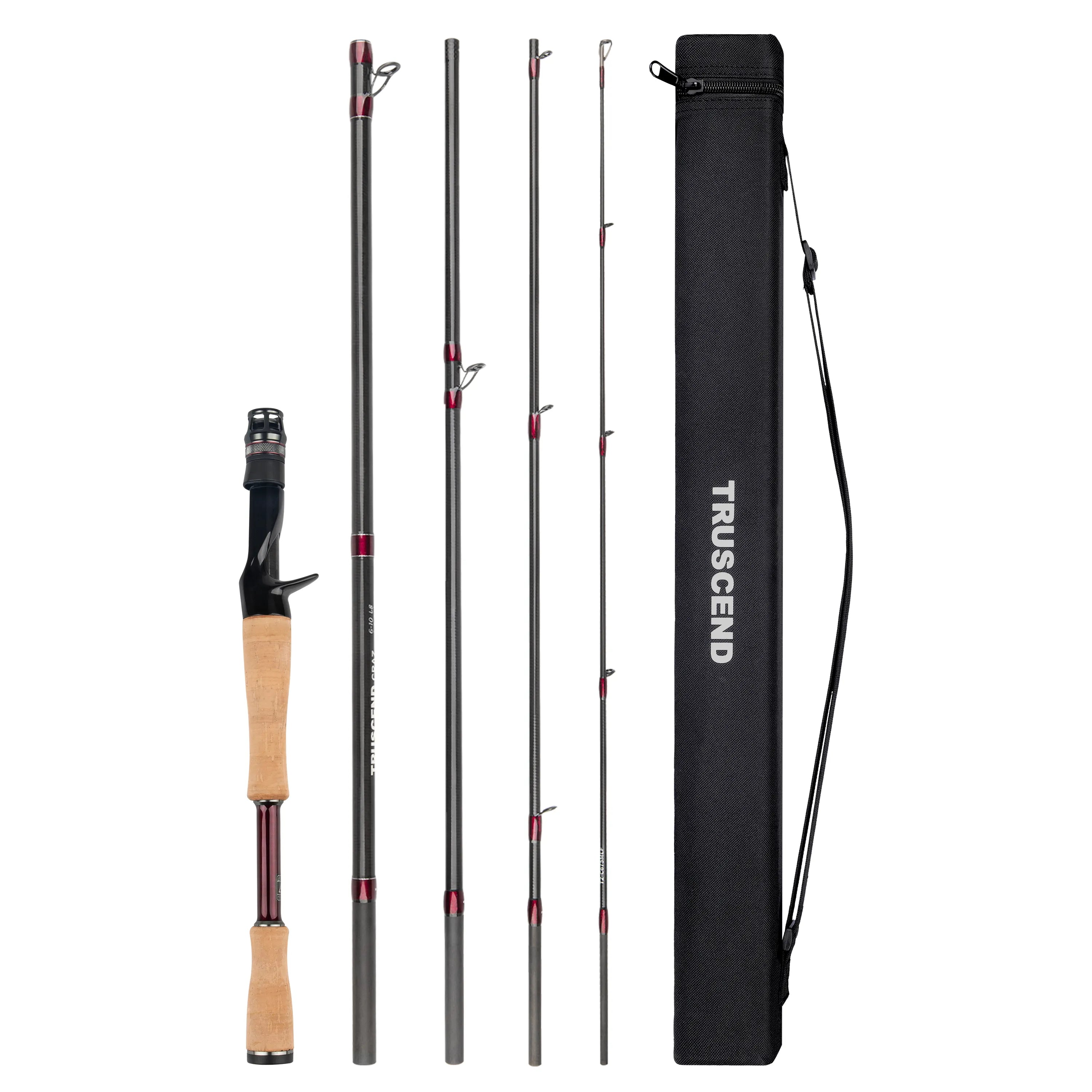 Craz 5-Piece Travel Fishing Rod | Ultra Compact TORAY Carbon FUJI