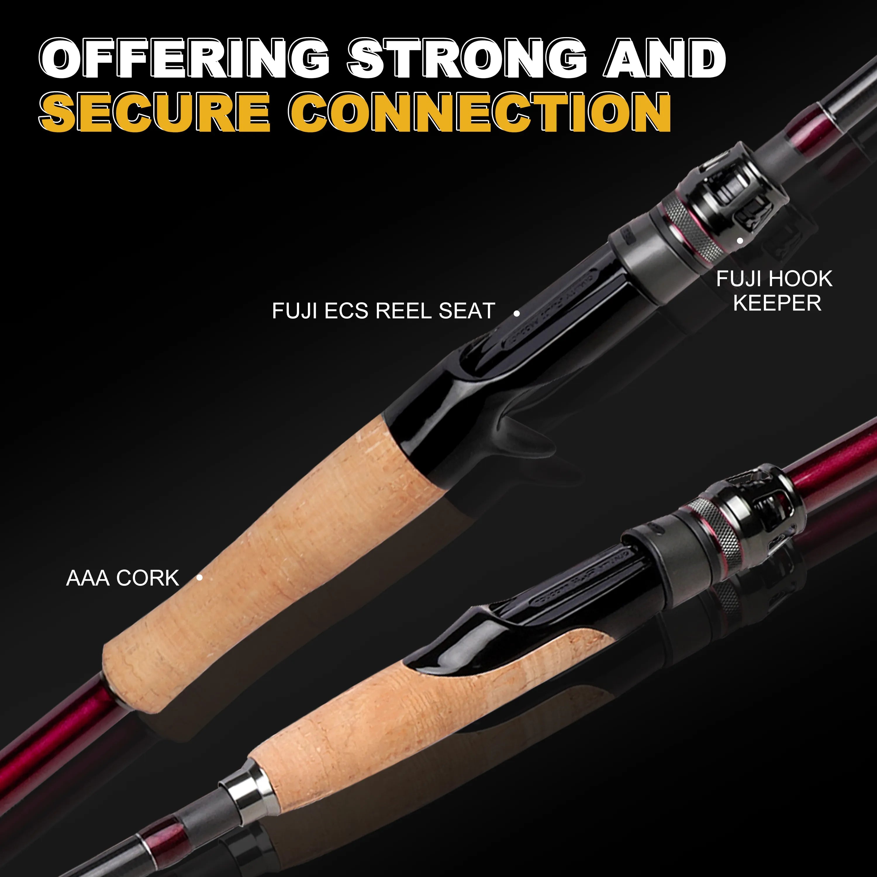 Craz 5-Piece Travel Fishing Rod