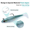 TRUSCEND Easy Catch Pre-Rigged Soft Lures, Unique Vibrating Swim Action and Trembly Sinking Move for More Bites, Amazing Soft Swimbait for Family Fishing, Fishing Lures for Bass Trout Crappie Walleye [WM]