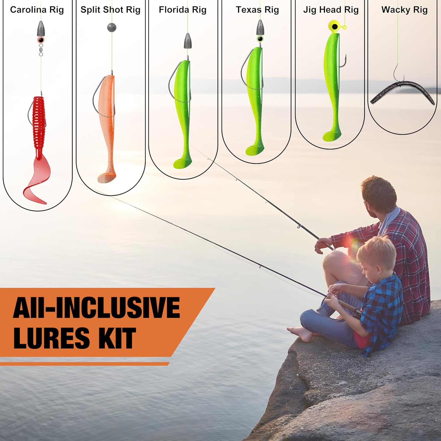TRUSCEND Fishing Lure Making Kit with Tackle Box TRUSCEND Fishing Lure Making Kit with Tackle Box