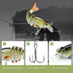 TRUSCEND Swimmax Creek Fishing King, Parang Tunay na Pang-akit sa Pangisda para sa Bass Trout Crappie Bluegill Panfish, Pinakamaliit na Jointed Swimbait para sa Tubig Tabang, Madaling Makahuli ng Crankbait na Regalo sa Pangisda para sa Pamilya [WM]
