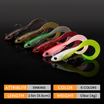 TRUSCEND Duramax Soft Fishing Lures with BKK Hooks, Easy Catch Curly & T-Tail for Trembly Sinking & Vibrating Swim, UV or Glow Effect for All Conditions, Pre-rigged Swimbait for Bass Trout Crappie [WM]