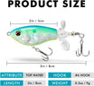 PoPobait Topwater Bassköder Plopper-Köder | Doppeltes Blatt