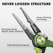 TRUSCEND Lockable Fishing Pliers na may High Tungsten Cutter, Makabagong Ergonomic na Hawakan, Saltwater Corrosion Resistant Teflon Coated Fishing Tool, Super Light Multi-Function Fishing Gifts [WM]