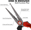 TRUSCEND Lockable Fishing Pliers na may High Tungsten Cutter, Makabagong Ergonomic na Hawakan, Saltwater Corrosion Resistant Teflon Coated Fishing Tool, Super Light Multi-Function Fishing Gifts [WM]