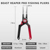 Lockable Fishing Pliers with Tungsten Carbide Cutter & Teflon Coating