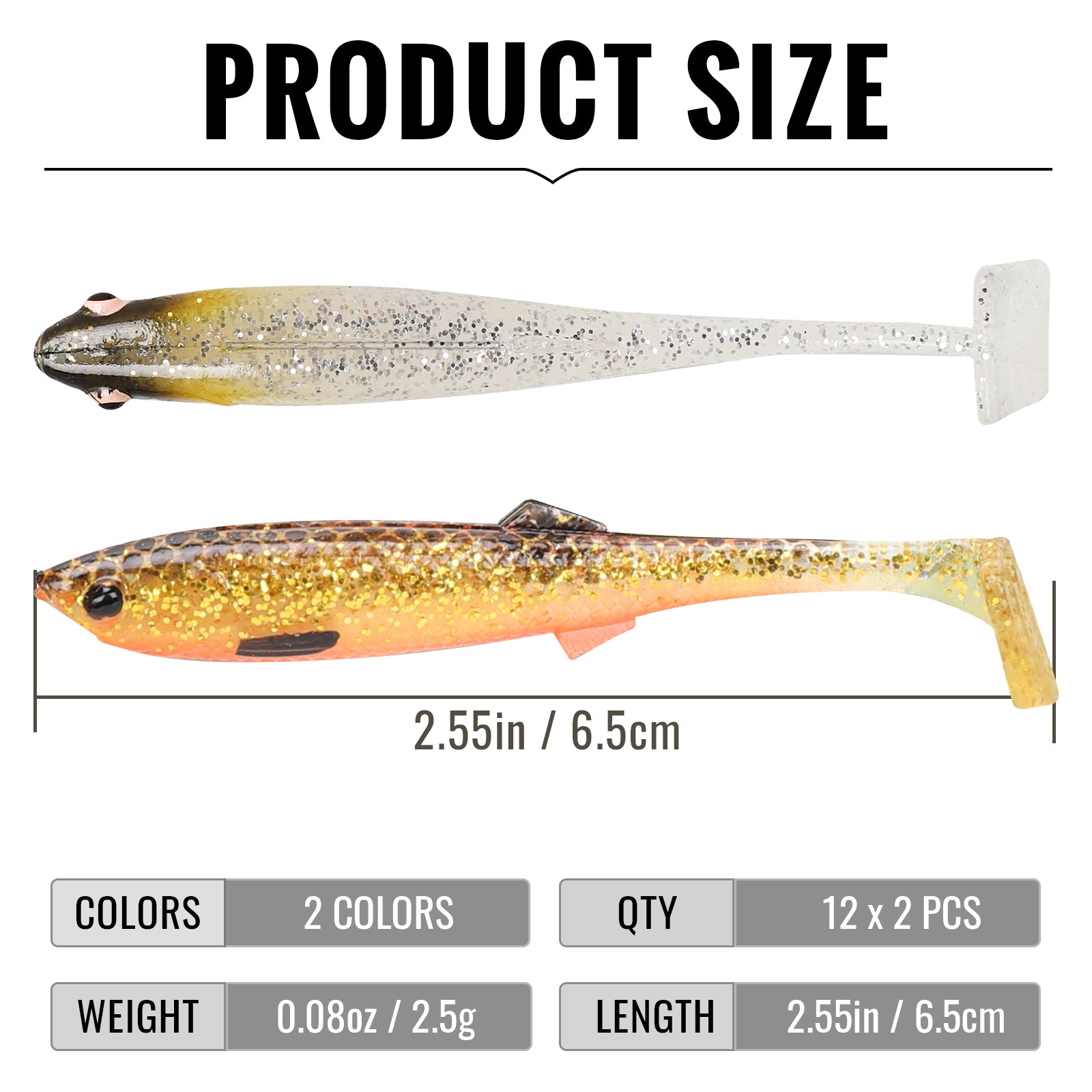 TRUSCEND Leurre segenté pour la pêche d’achigan, de brochet, de truite TRUSCEND Leurre segenté pour la pêche d’achigan, de brochet, de truite
