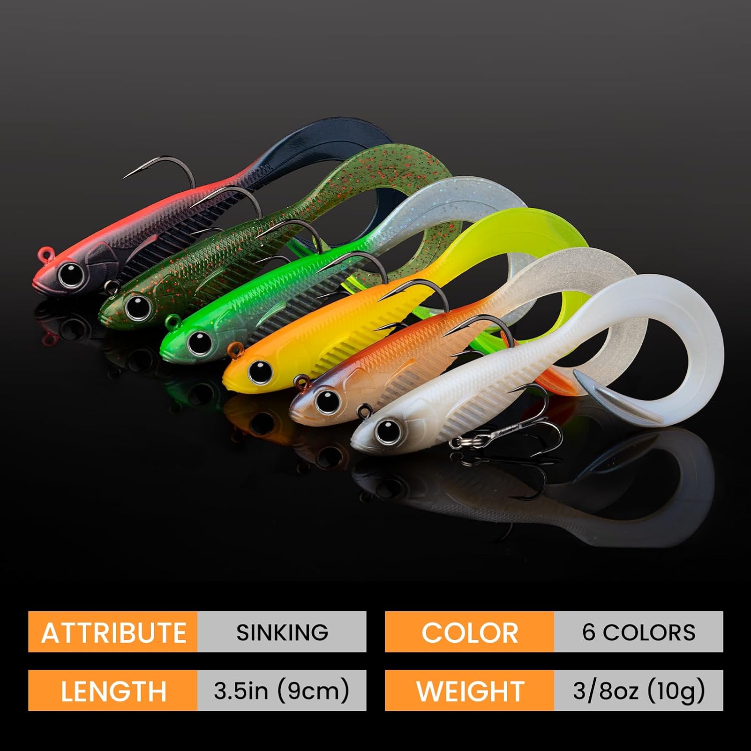 TRUSCEND Duramax Pre-Rigged TPE Soft Swimbait Fishing Lures with BKK H – Truscend Fishing