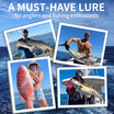 TRUSCEND Easy Catch Swimmax, Mahiwagang Maingay at Lumiliko-likong Gumagalaw para sa Mas Maraming Kagat, Segmented Swimbait na Pinagdikit ng Dyneema Strongest Fiber, Makatotohanang Lure Pangisda para sa Nakakarelaks na Pangingisda ng Pamilya [WM]