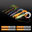 TRUSCEND Duramax Soft Fishing Lures with BKK Hooks, Easy Catch Curly & T-Tail for Trembly Sinking & Vibrating Swim, UV or Glow Effect for All Conditions, Pre-rigged Swimbait for Bass Trout Crappie [WM]