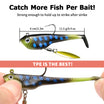 TRUSCEND Easy Catch Pre-Rigged Soft Lures, Unique Vibrating Swim Action and Trembly Sinking Move for More Bites, Amazing Soft Swimbait for Family Fishing, Fishing Lures for Bass Trout Crappie Walleye [WM]
