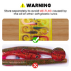TRUSCEND Duramax Soft Fishing Lures with BKK Hooks, Easy Catch Curly & T-Tail for Trembly Sinking & Vibrating Swim, UV or Glow Effect for All Conditions, Pre-rigged Swimbait for Bass Trout Crappie [WM]