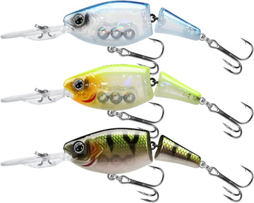 TRUSCEND Easy Catch SwimMax mit BKK Haken, magisches geräuschvolles Wackeln und Vibrieren für mehr Bisse, lebensechte Angelköder für Barsch Forelle Zander Crappie, stärkster Dyneema Faser Swimbait mit Gelenk [WM]