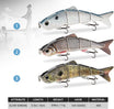 TRUSCEND Easy Catch Swimmax, Magic Noisy Turbulent Wiggling at Vibrating na Aksyon para Mas Maraming Kagat, Segmented Swimbait na Pinagdikit ng Dyneema Strongest Fiber, Parang Tunay na Pang-akit sa Pangingisda para sa Family Fishing [WM]