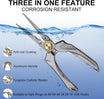 TRUSCEND Lockable Fishing Pliers na may High Tungsten Cutter, Innovative Ergonomic Handy Handle, Saltwater Corrosion Resistant Teflon Coated Fishing Tool, Super Light Multi-Function Fishing Gifts [WM]