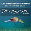 TRUSCEND Easy Catch SwimMax na may BKK Hooks, Mahiwagang Maingay na Paggalaw at Panginginig para sa Mas Maraming Kagat, Parang Totoong Pang-akit sa Pangingisda para sa Bass, Trout, Walleye, Crappie, Pinakamatibay na Dyneema Fiber Jointed Swimbait [WM]