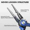 TRUSCEND Lockable Fishing Pliers na may High Tungsten Cutter, Innovative Ergonomic Handy Handle, Saltwater Corrosion Resistant Teflon Coated Fishing Tool, Super Light Multi-Function Fishing Gifts [WM]